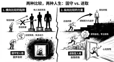 两种比较固守vs进取人生