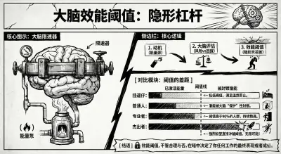 大脑效能阈值杰出者与挫败者对比