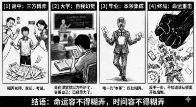 命运不得糊弄时间容不得糊弄